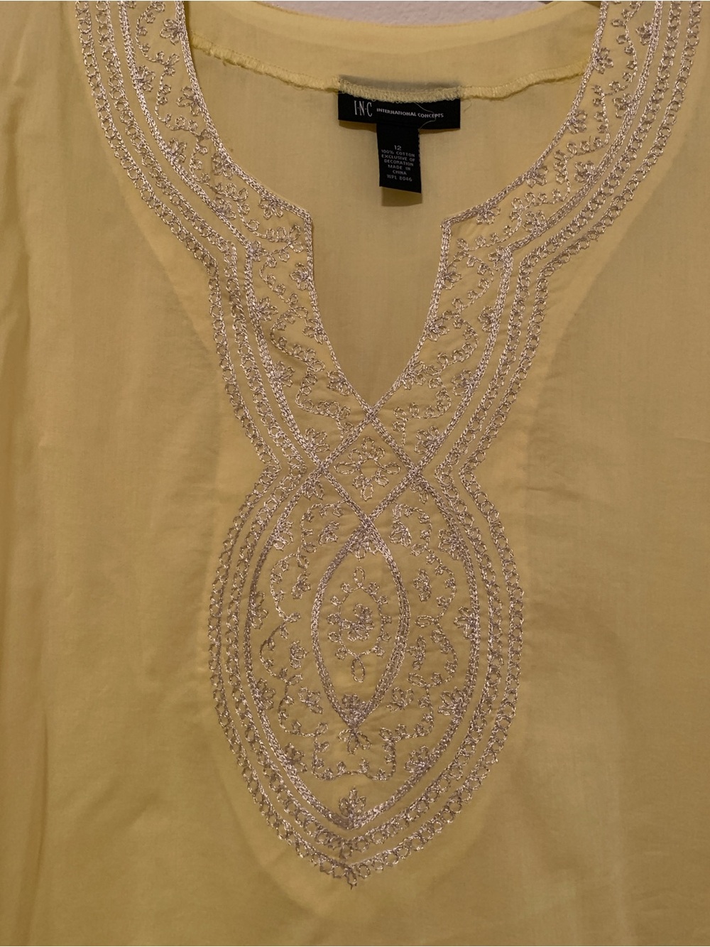 Yellow Hindu-Themed Top - Picture 4 of 14